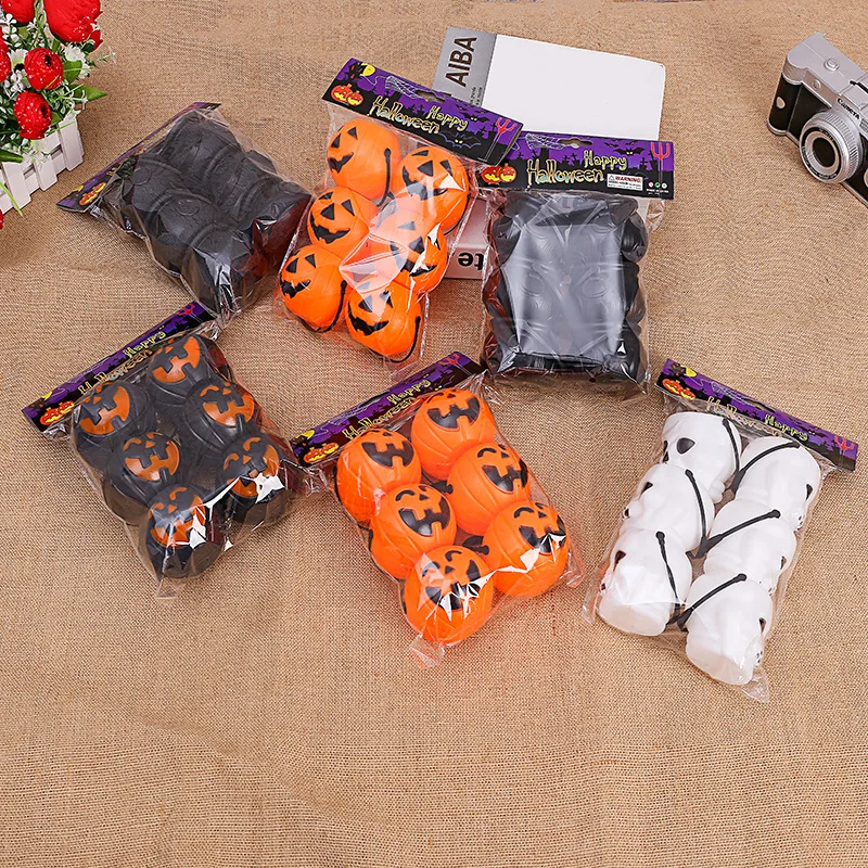 6 stücke Halloween Süßigkeiten Eimer süße Süßigkeiten Halter tragbare Korb Kinder Spielzeug Trick oder behandeln Eimer Halloween Party Dekorationen Requisiten Image