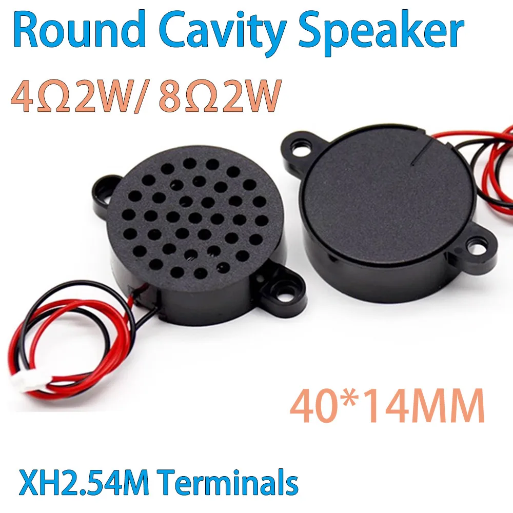 4014 Cavity BOX-Lautsprecher, vollständige Reichweite, 8 Ohm, 2 W/4 Ω, 2 W, mit Ohrsprachankündigung, Sicherheitslautsprecher für kleine Geräte, XH2,54 mm-Terminal Image