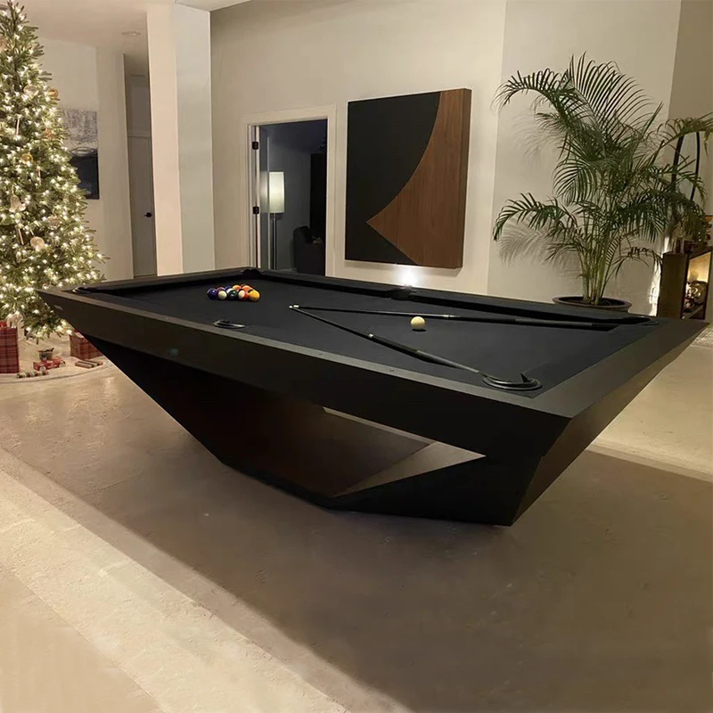 Turnier-Billardtisch 7 Fuß mit Massivholzbeinen und Schieferplatte für 9-Ball, ohne Fracht Image