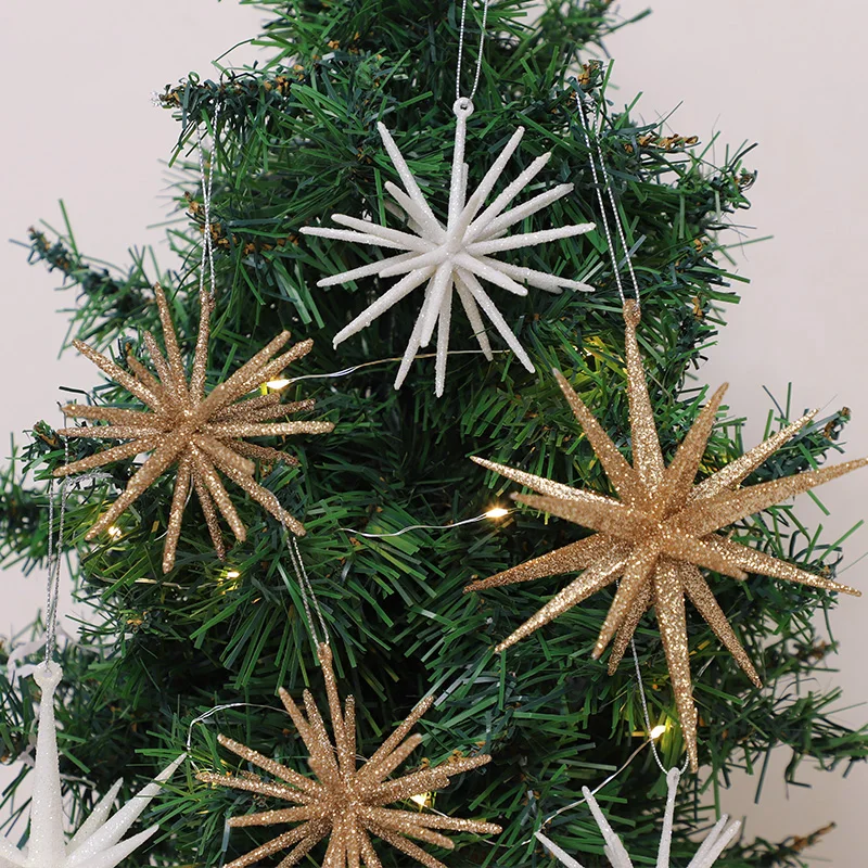 Acryl Weihnachten Kristall Anhänger Elch Schneeflocke Wand Anhänger Weihnachten Baum Hängende Ornamente 2025, Weihnachten Dekorationen Für Zuhause Image