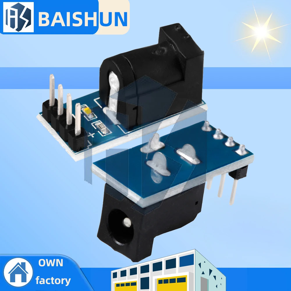 DC-005 DC Jack Buchse Stecker Netzteil Modul DC Power Adapter Platte Bord Stecker Für Arduino 5,5*2,1mm Stecker Image