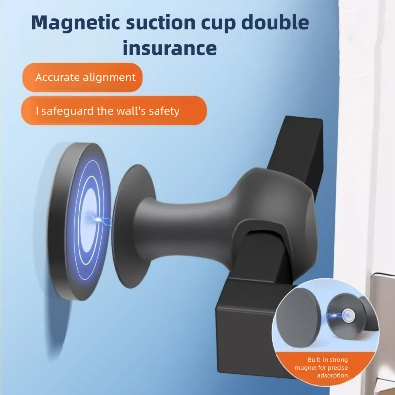 Silikon Tür Stop Tür Griff Schutz Pad Stille Abdeckung Tür Widerstand Anti-kollision Artefakt Tür Saug Image