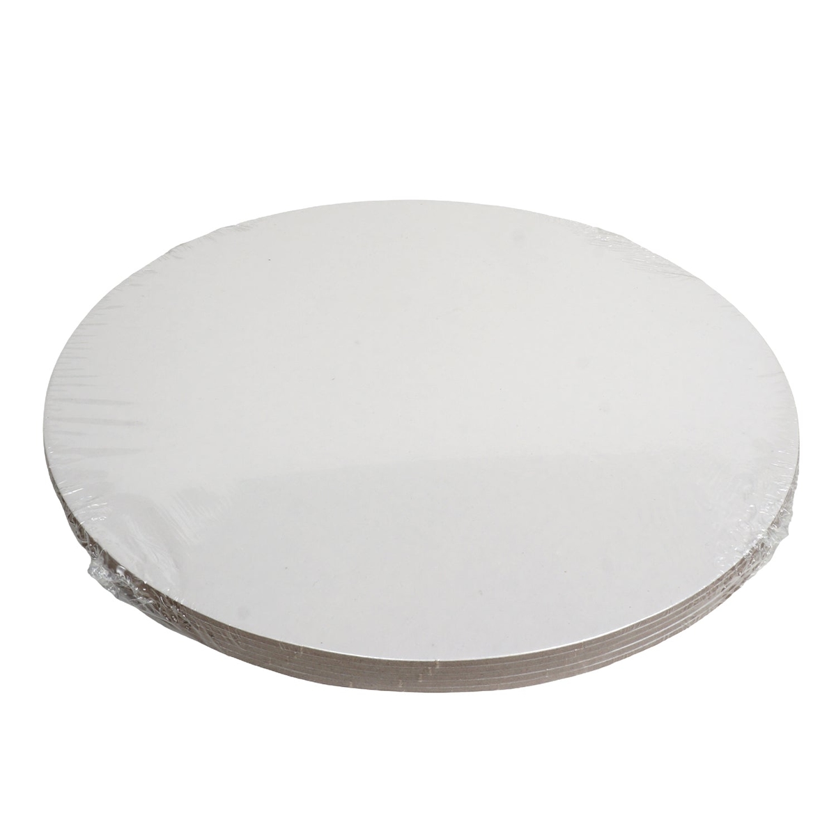 Cakecards rund 30cm weiß 5 Stück - offener Rand Image