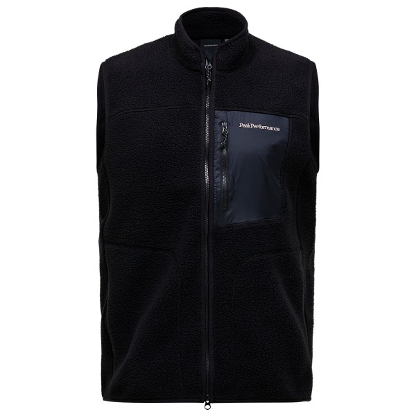 Peak Performance - Naturerush Pile Vest - Fleeceweste Gr XL schwarz