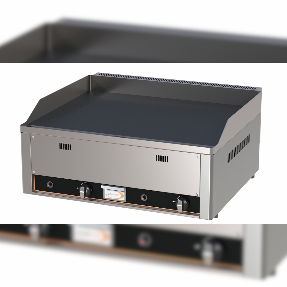 Gas-Grillplatte glatt 2 Heizzonen 660 x 600 x 220 mm Image