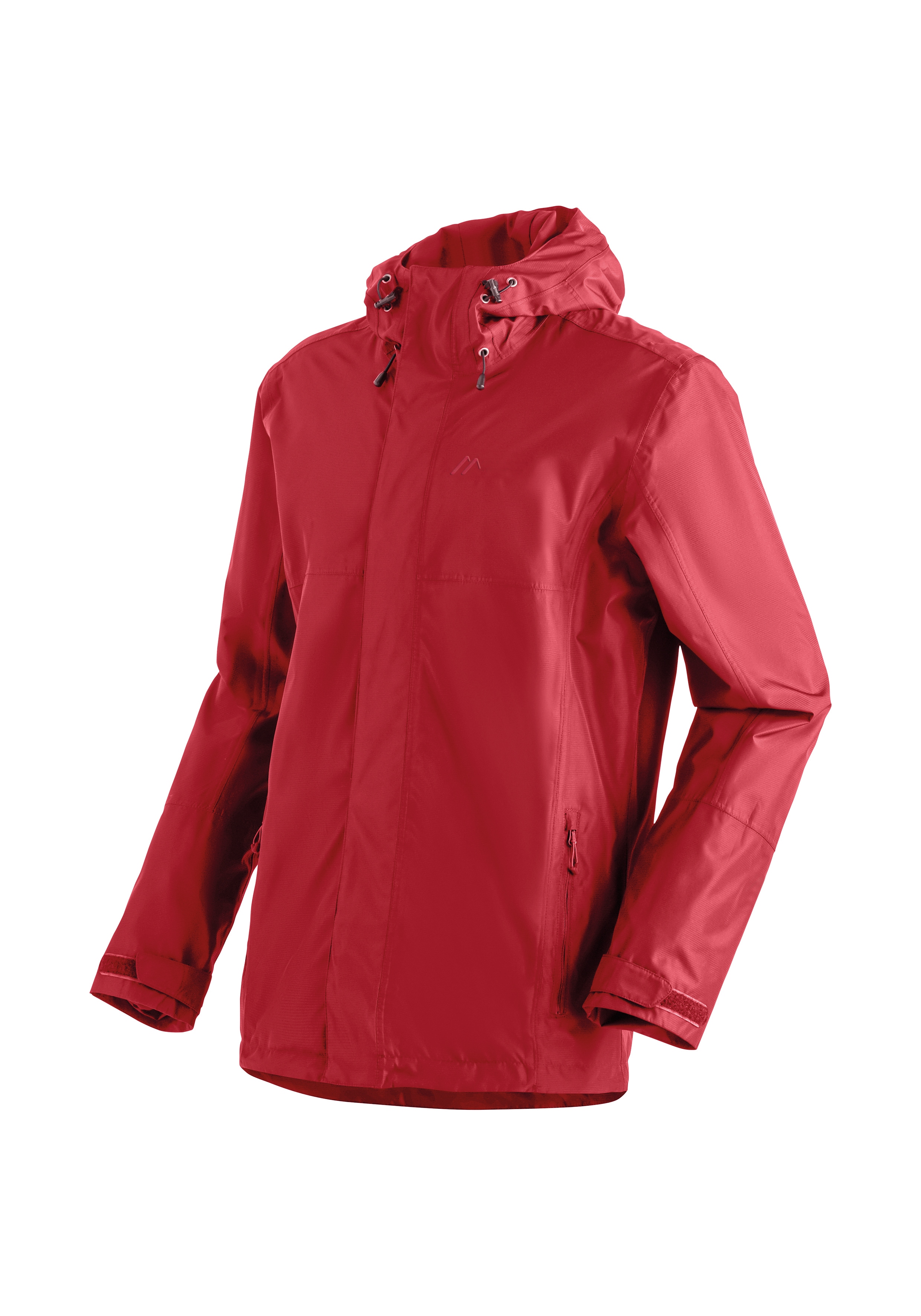 Outdoorjacke MAIER SPORTS "Abbenstein M", Herren, Gr. 52, rot, 100% Polyester, Jacken Outdoorjacke, Herren Jacke wasserdicht, Funktionsjacke 2 Taschen außen + Innentasche