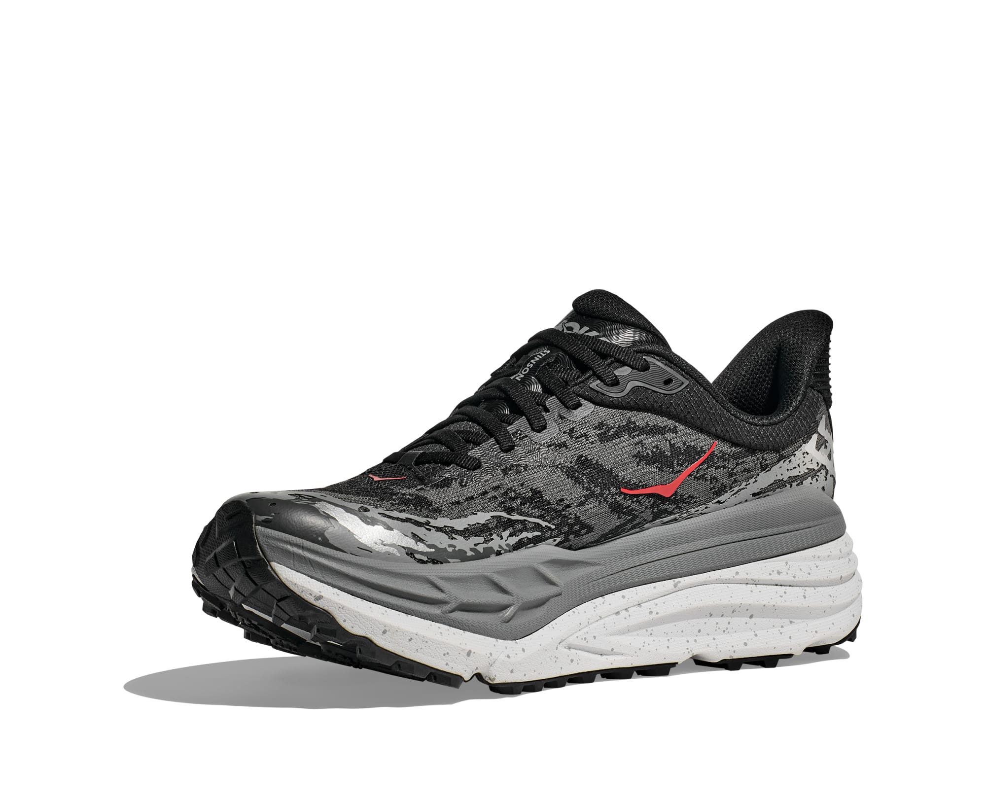 Trailrunningschuh HOKA ONE ONE "M STINSON 7", Herren, Gr. 46,5, schwarz, outer orbit, Synthetik, Textil, Schuhe