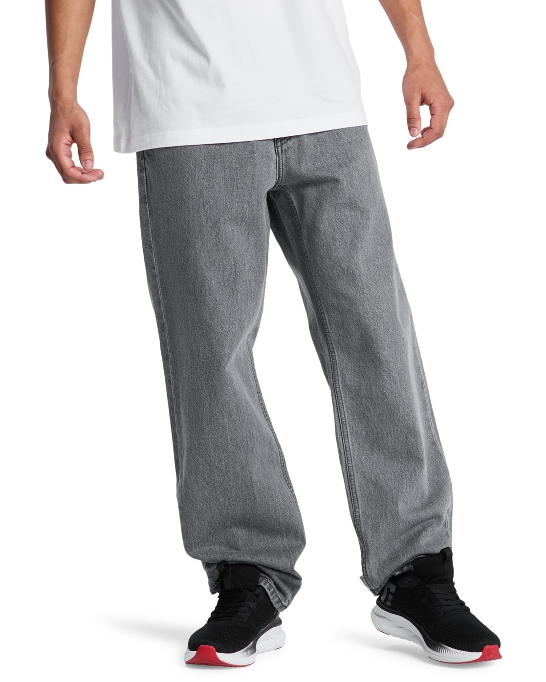 Relax-fit-Jeans DC SHOES "Relaxed", Herren, Gr. 28(XS) / Länge 32(M), Länge 34, medium grau, Obermaterial: 75% Walkfrottier, 25% Walkfrottier;, Jeans