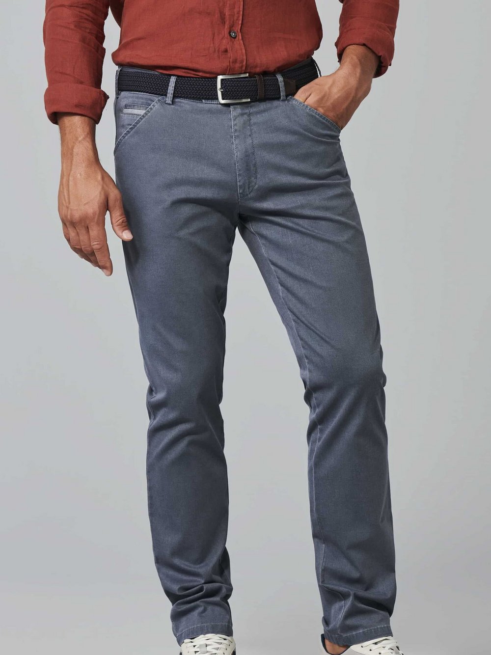 MEYER Baumwollchino Herren blau, 52 Image