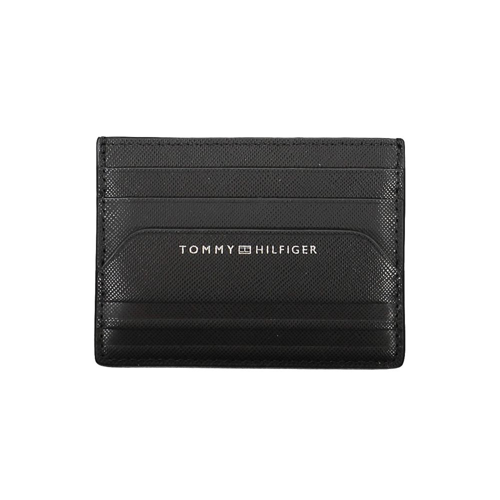 Tommy Hilfiger Schwarze Leder Herren Geldbörse