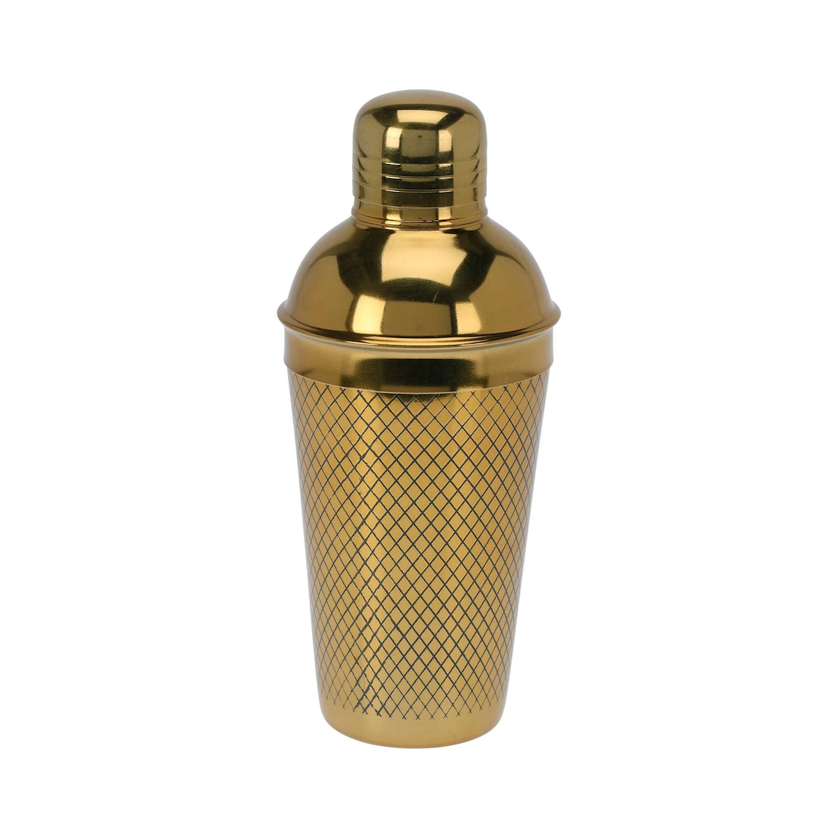 WellHome - 650-ml-Cocktailshaker aus Edelstahl mit Goldfinish Image