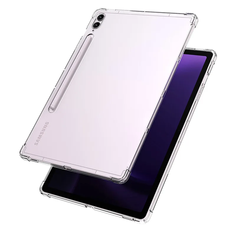 Transparente Hülle für Samsung Galaxy Tab S10 S9 Ultra 14,6 Zoll Tab S10/S9+ FE 12,4 Zoll Soft Tpu Airbag Cover Funda für S10 FE+ Image