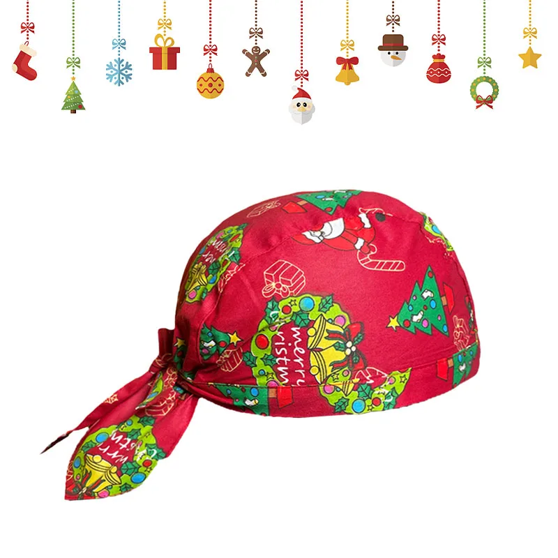 Kochmütze mit Weihnachtsdruck, Partyzubehör, Backen, Essen, Arbeitskappe, Restaurant, Kochmütze, Küche, Arbeitsmütze, Kantine, Bäckerei, Herd Image