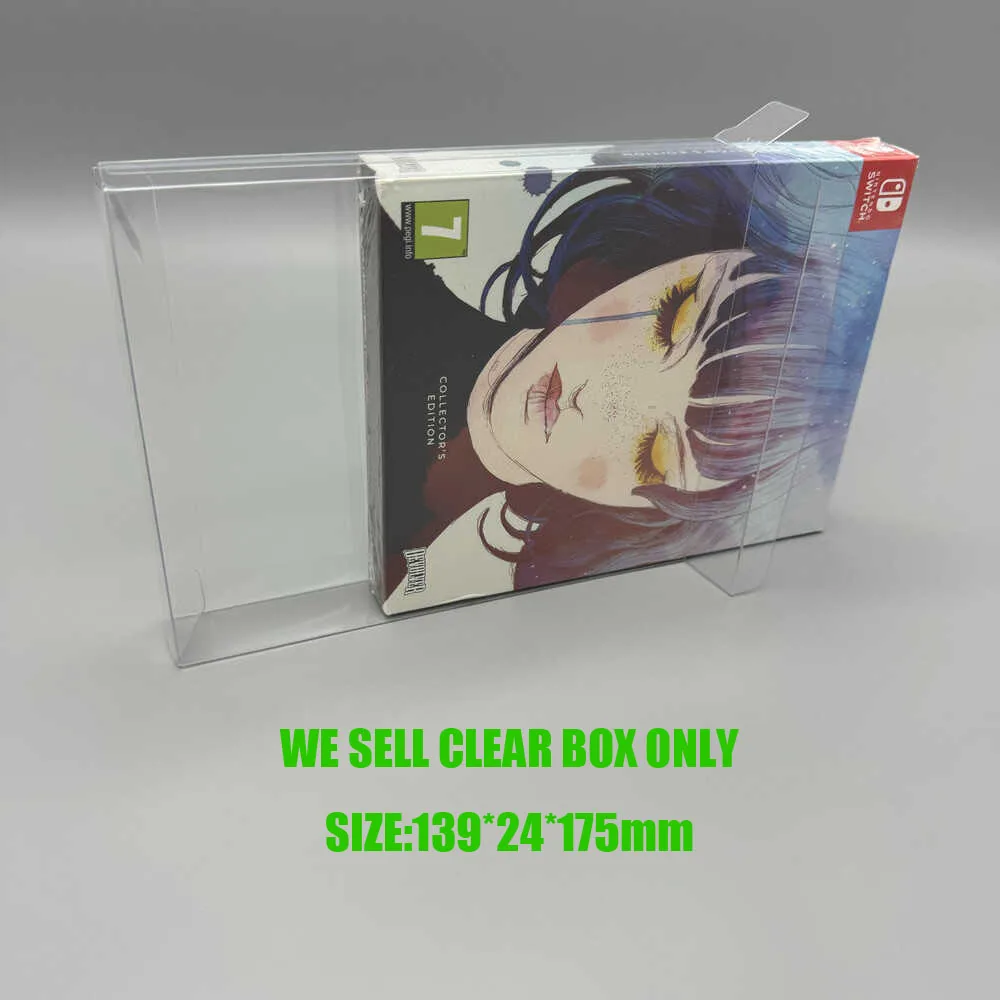Transparente PET-Displaybox, Aufbewahrungskoffer für Switch für GRIS Collector's Edition-Spiel, Schutzbox Image