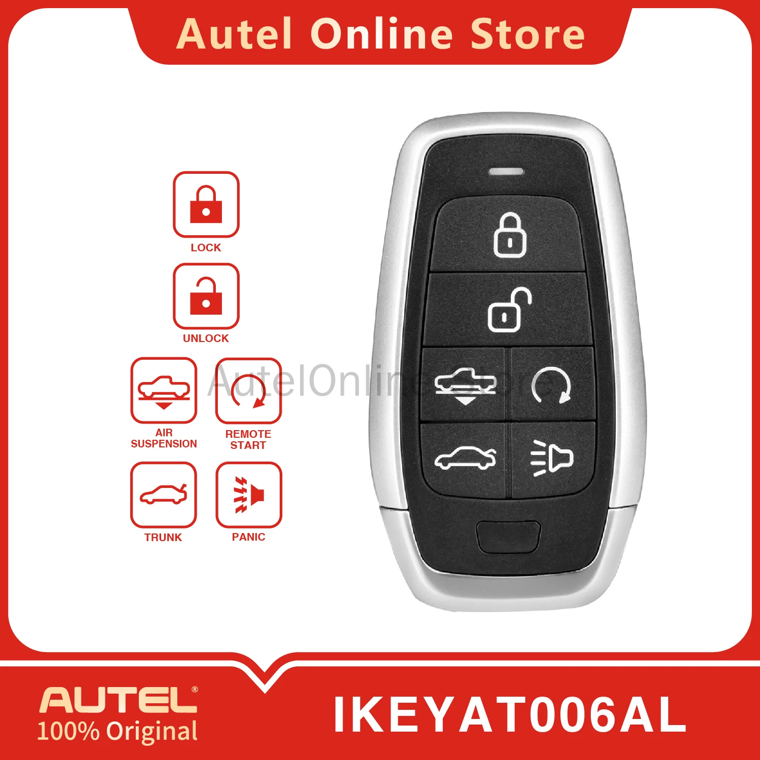 AUTEL IKEYAT006AL 6-Tasten-Universal-Smart-Remote-Key für KM100/IM508/IM608 Image