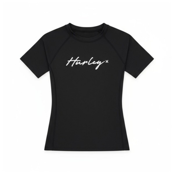 Hurley - Women's Rash S/S Tee - Lycra Gr S schwarz