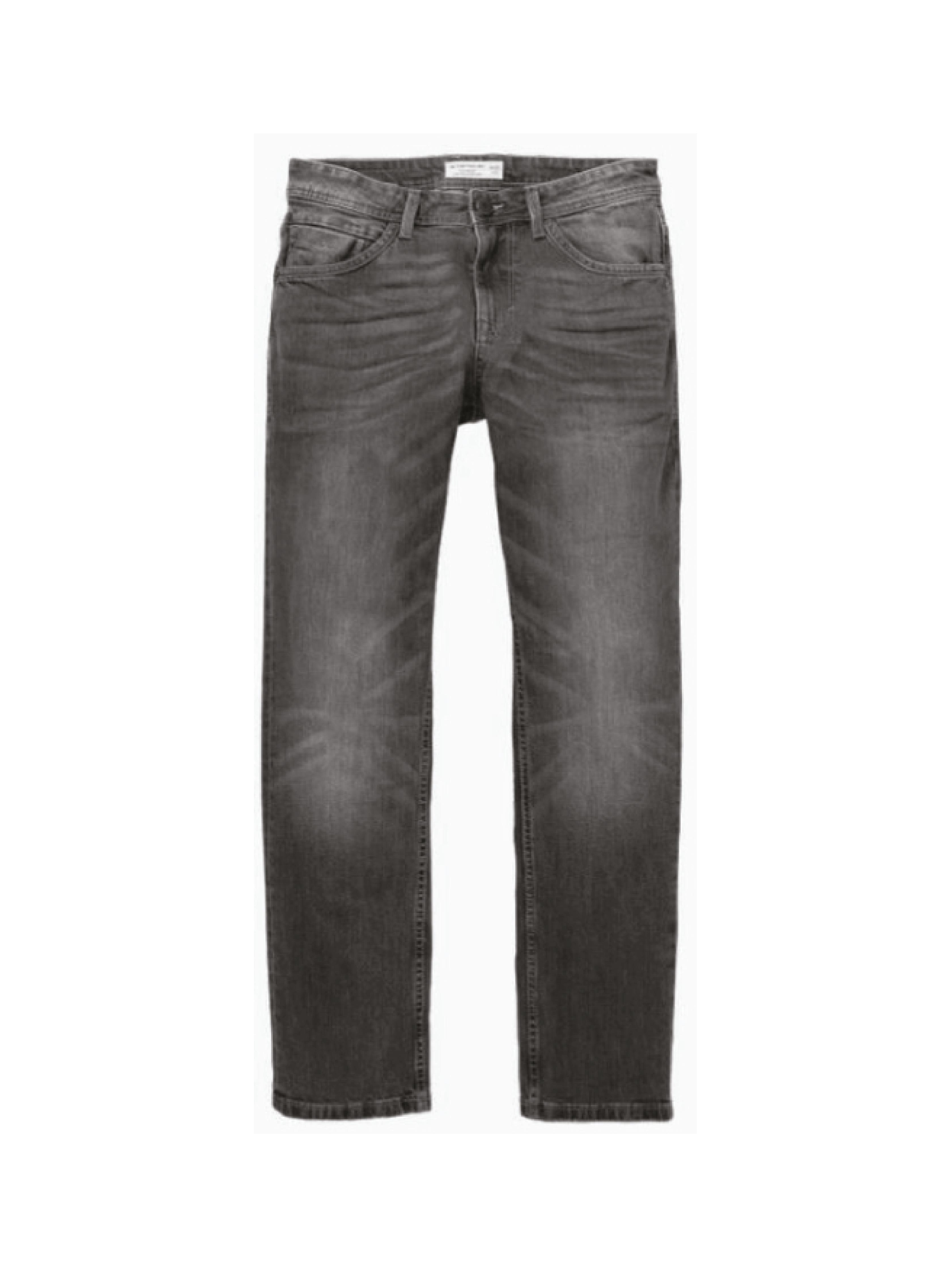 5-Pocket-Jeans TOM TAILOR "Josh", Damen, Gr. 30, Länge 30, stone grau denim, Denim/Jeans, Obermaterial: 99% Baumwolle, 1% Elasthan, slim fit lang, Jeans 5-Pocket-Jeans, in Used-Waschung