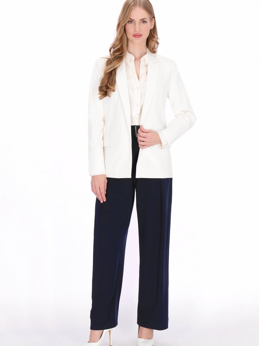 Dreimaster Blazer Damen weiß, S Image