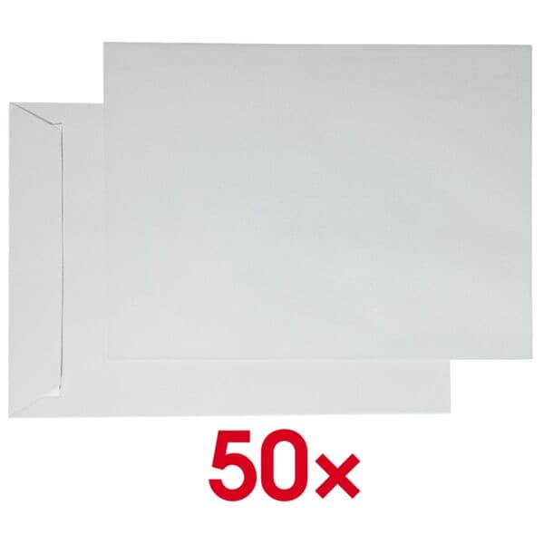 kaenguruh-kuvert 50 Versandtaschen DIN C4 120 g/m² ohne Fenster grau, 32.4x22.9 cm Image