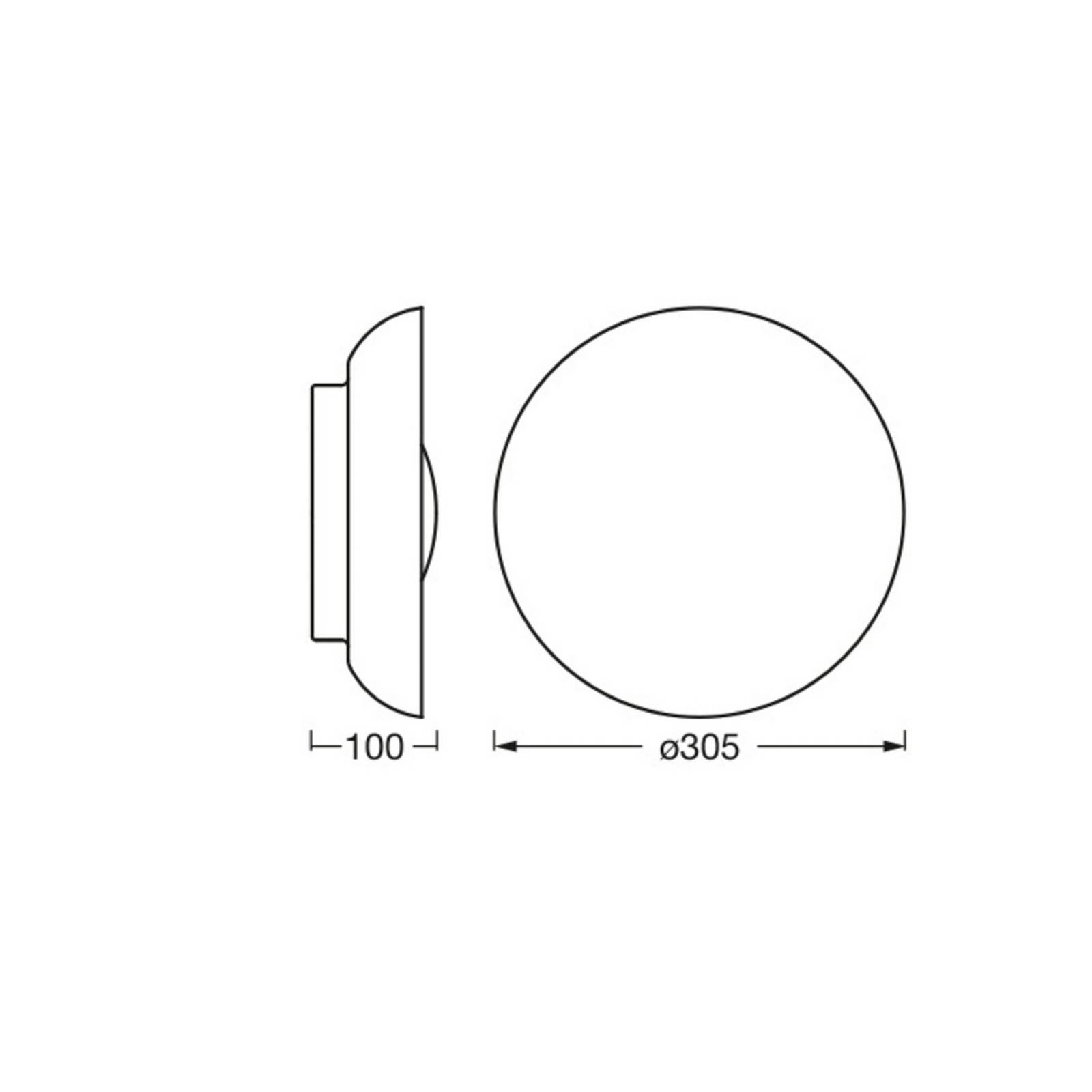 OSRAM Deckenlampe ORBIS MILAN, dimmbar, weiß / opal, für Wohn- / Esszimmer, Metall, Modern, Deckenlampe