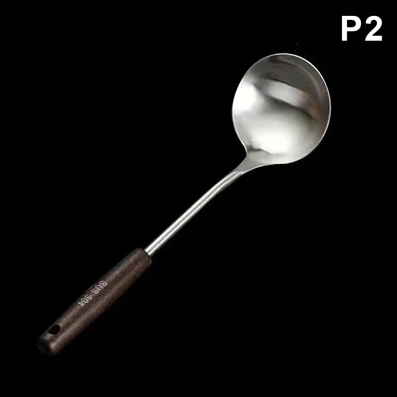 Wok spatule fer et louche ensemble d'outils ustensiles de cuisine spatule pour équipement de cuisine en acier inoxydable accessoires de cuisine essentiels