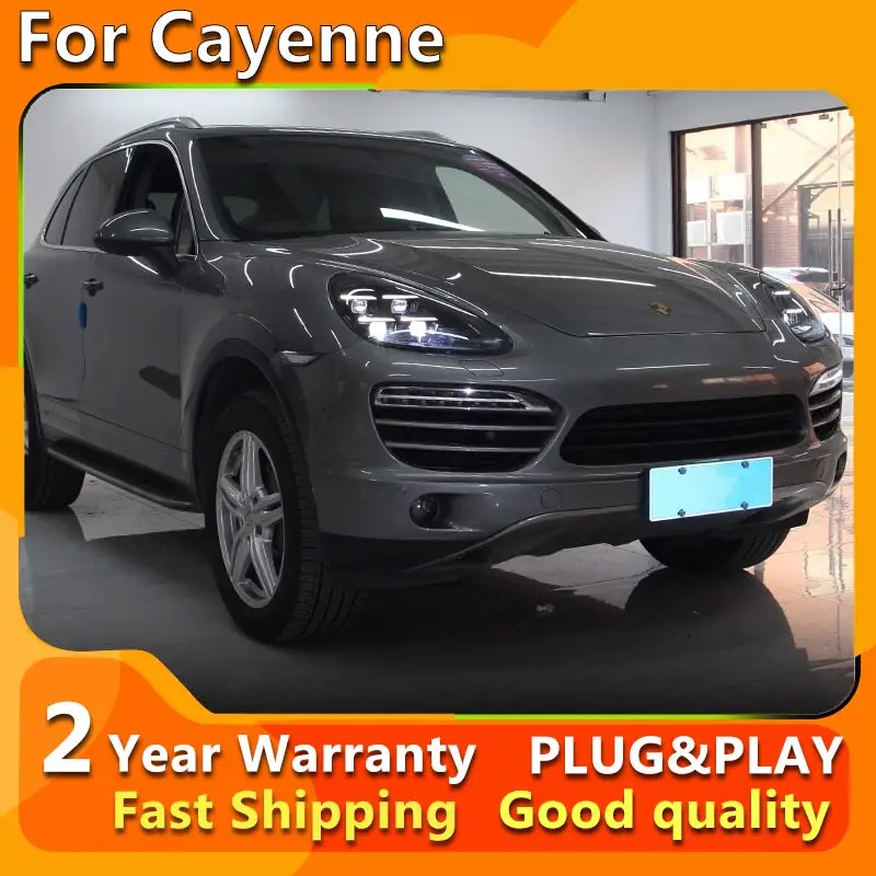 Fari anteriori FULL LED per Porsche Cayenne 958 958.1 958.2 2011-2018, fari Matrix LED stile 2024 con DRL LED e abbaglianti/anabbaglianti.