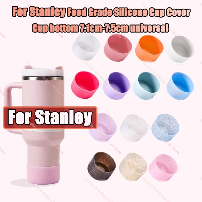 Weiche Silikon-Becherhülle für Stanley 40/30 Oz Universal-Becher mit rutschfester Unterseite, schützende Abdeckung aus lebensmittelechtem Silikon für die Becherunterseite Image