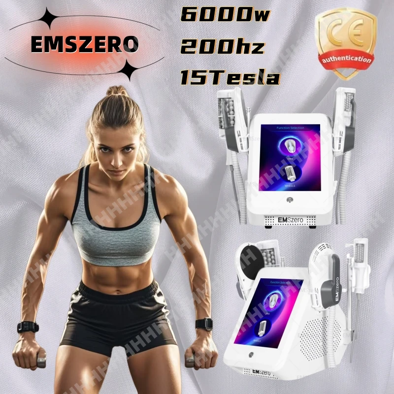 EMSzero 15Tesla 6500W RF emszero pro Muskel-Körperformungsgerät mit 2 Griffen Kontakt RF-BeckenstimulationPadsOptionaler Salon Image