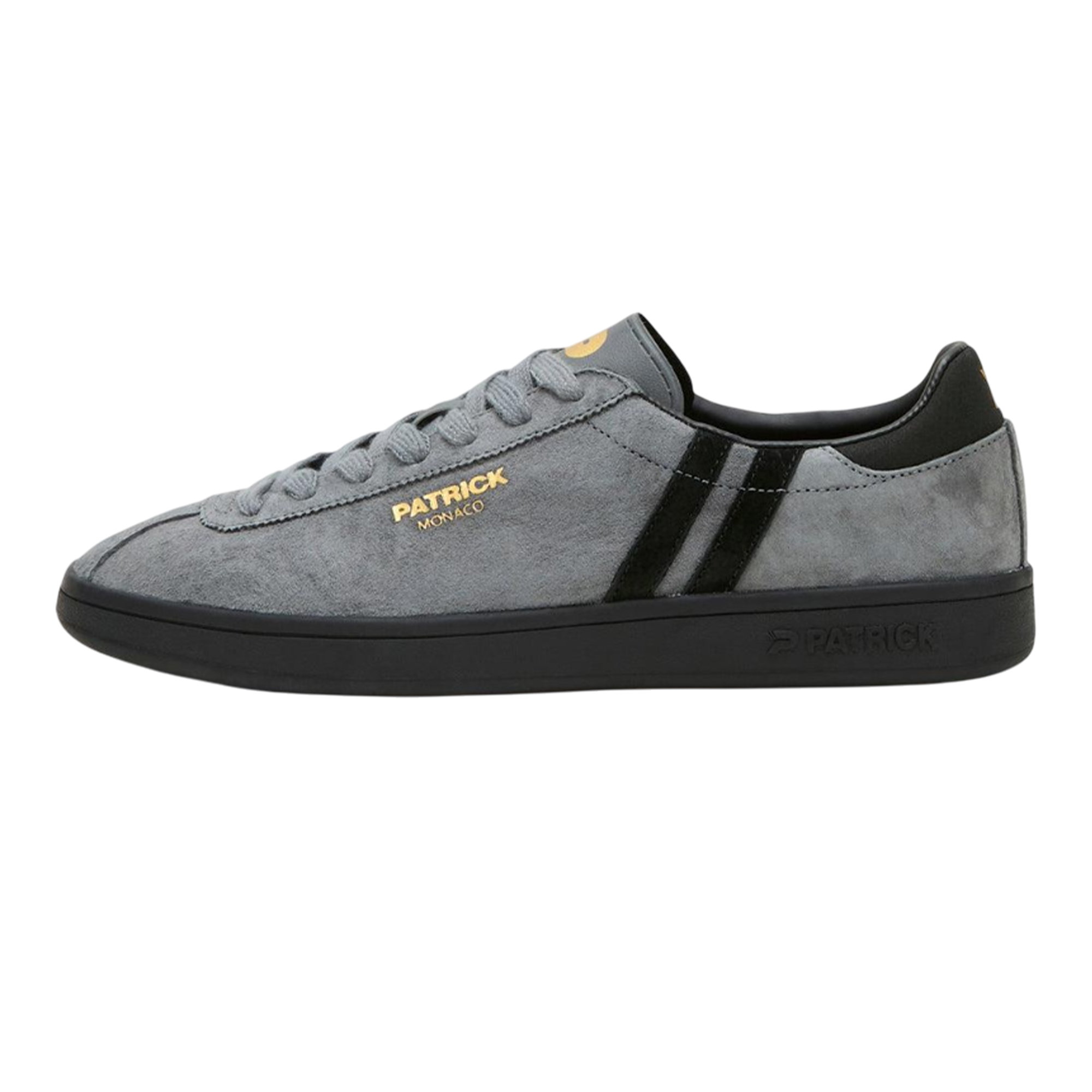 Patrick - "Monaco" Sneaker für Herren, Wildleder, Cupsohle (Holzkohle/Schwarz)