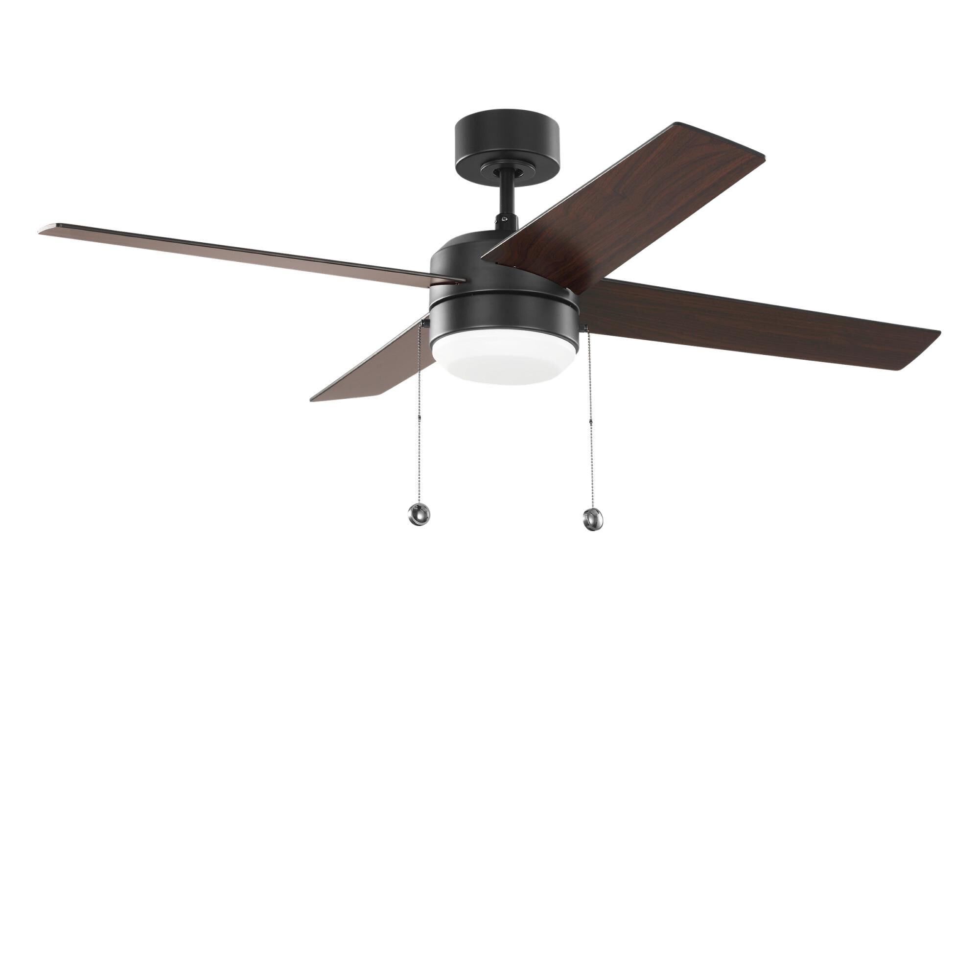 Generation Lighting Loni 52 Inch Ceiling Fan with Light Kit - 4LNI52MBKAWD