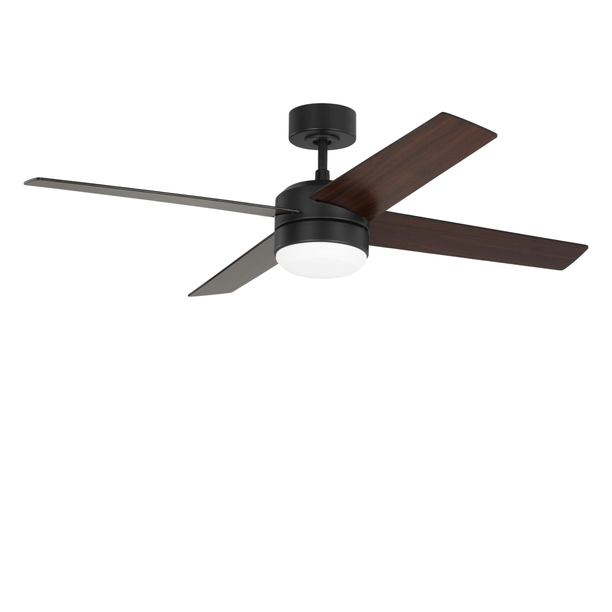 Generation Lighting Loni 52 Inch Ceiling Fan with Light Kit - 4LNIR52MBKAWD