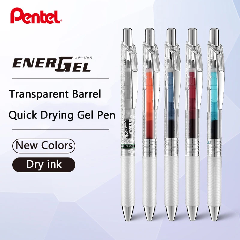 ​ Pentel BLN75 EnerGel Limited Edition Farbgelstift, mehrere Farben, 0,5 mm Nadelspitze, große Kapazität zum Notieren, Schreiben, Zeichnen Image