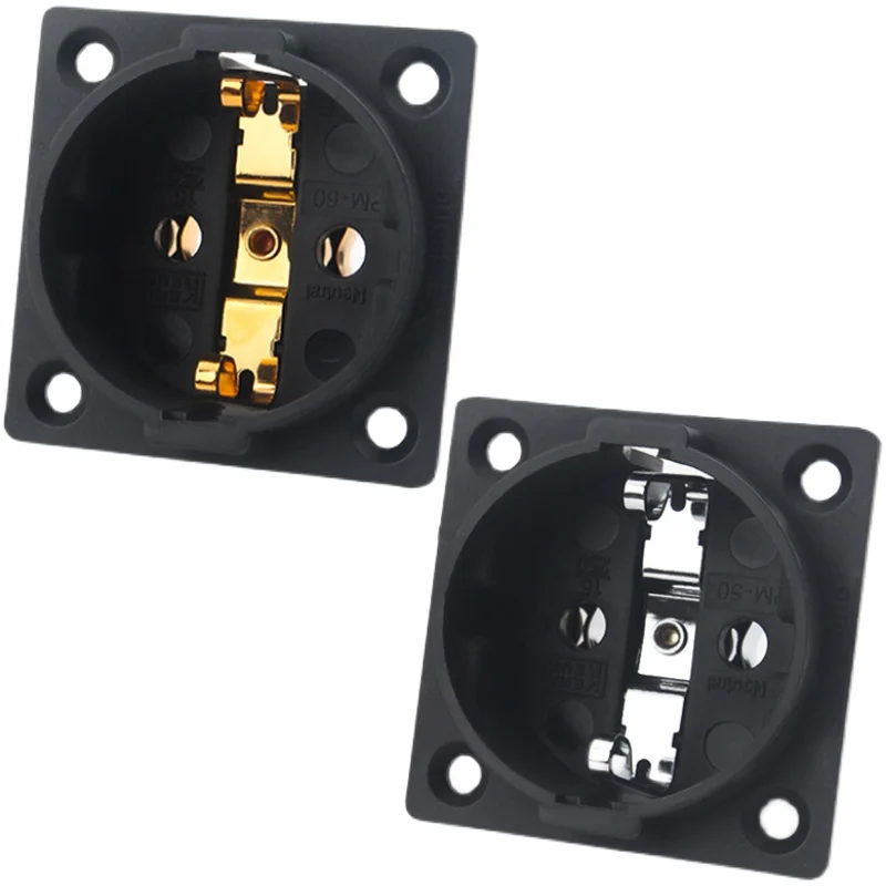 Hochwertige Audiocrast AE03G AE03R Gold-Rhodium-beschichtete Schuko-Steckdose - Premium-Qualität Elektrische Steckdose Image