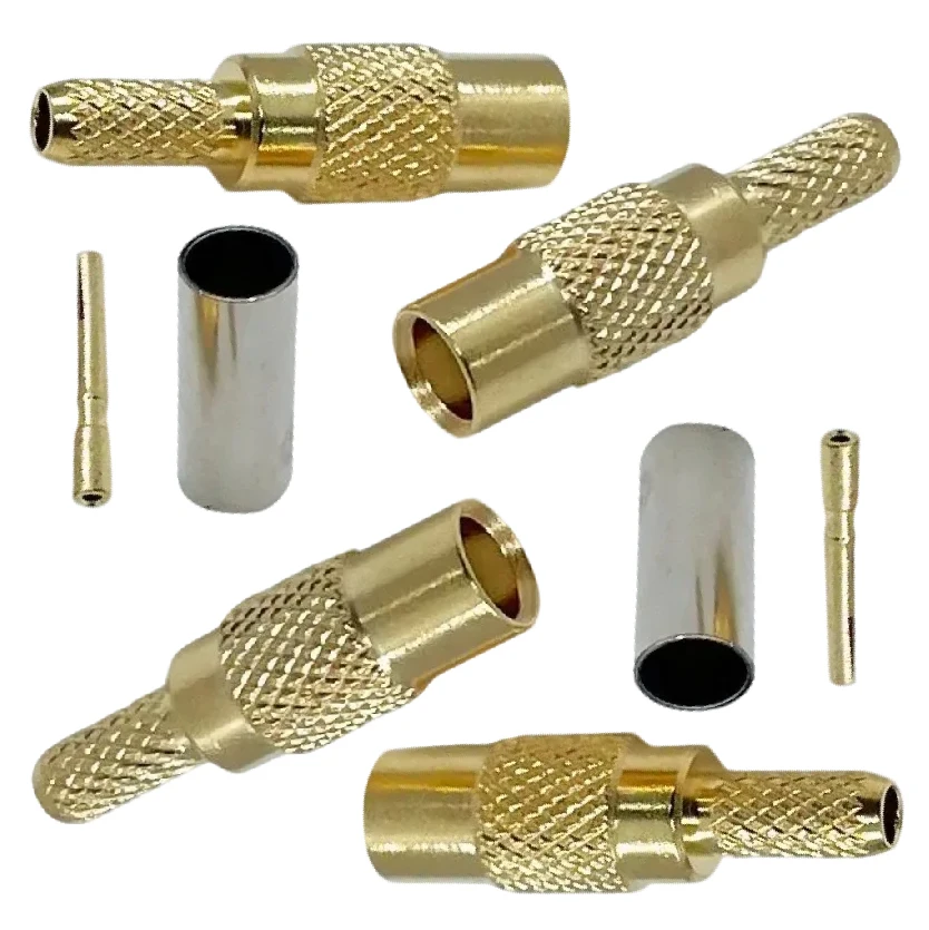 Gerader Stecker-Buchse-Adapter MCX-Steckverbinder mit Crimpwerkzeug für RG316 RG174 Kabel Image