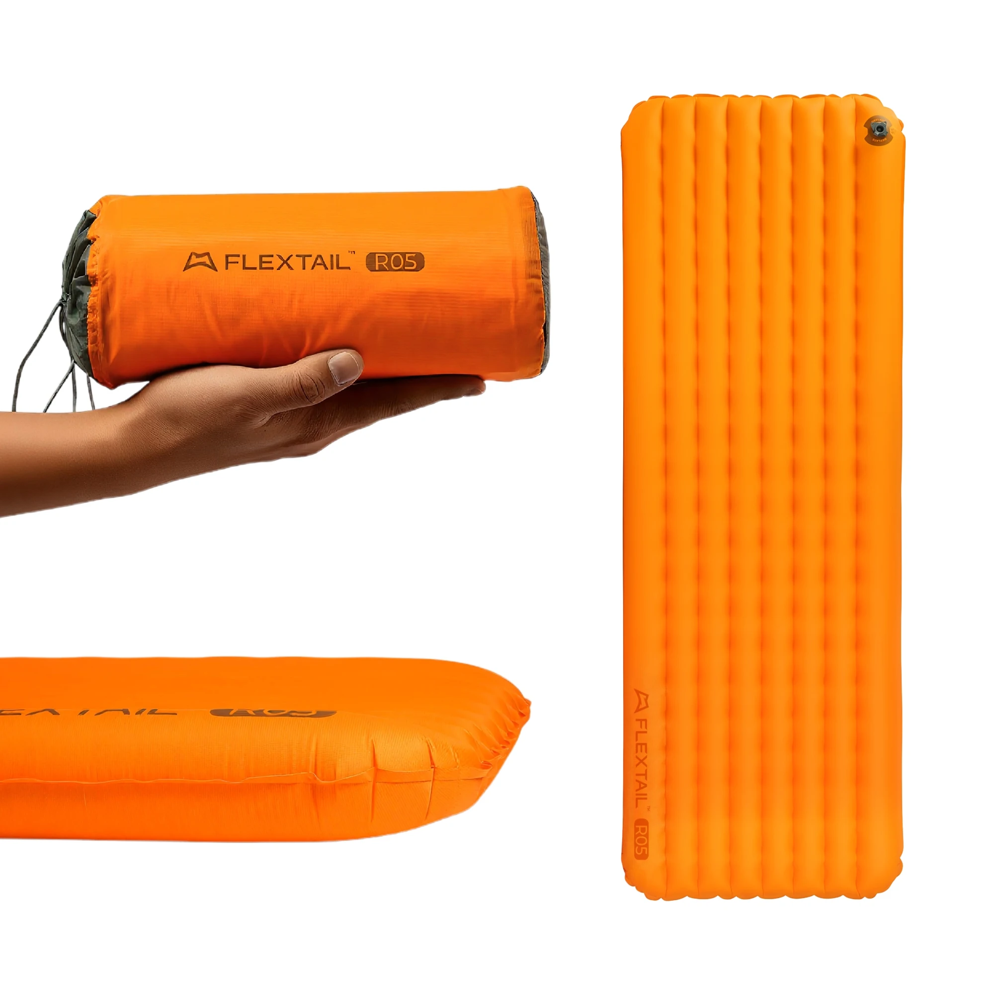 FLEXTAIL TINY MATTRESS PLUS 2 – Ultraleichte 196cm Isolierte Campingmatratze, 4-Jahreszeiten Kompakte Luftmatratze für Camping, Wandern