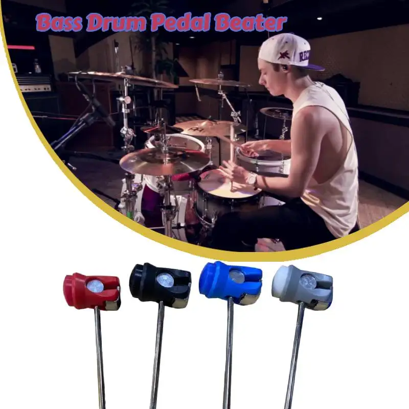 Drum Pedal Beater Bass Aluminium legierung langlebiges Schlag instrument Zubehör profession elle Anti-Rutsch-Filzkopf Percussion Teile Image