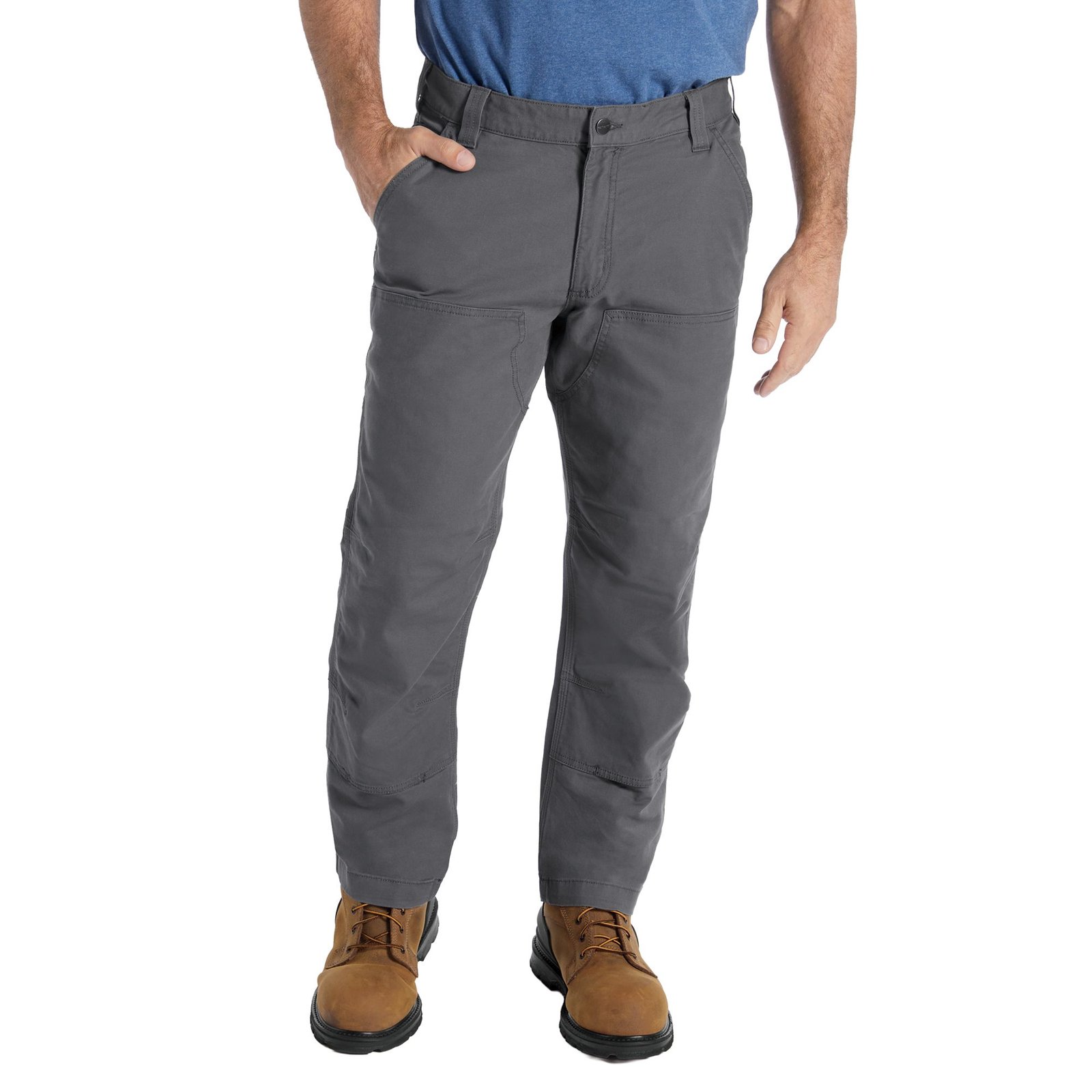 Carhartt Men's Relaxed Straight Rigby Double Front Dungaree (Size 30-34) Shadow, Cotton,Spandex