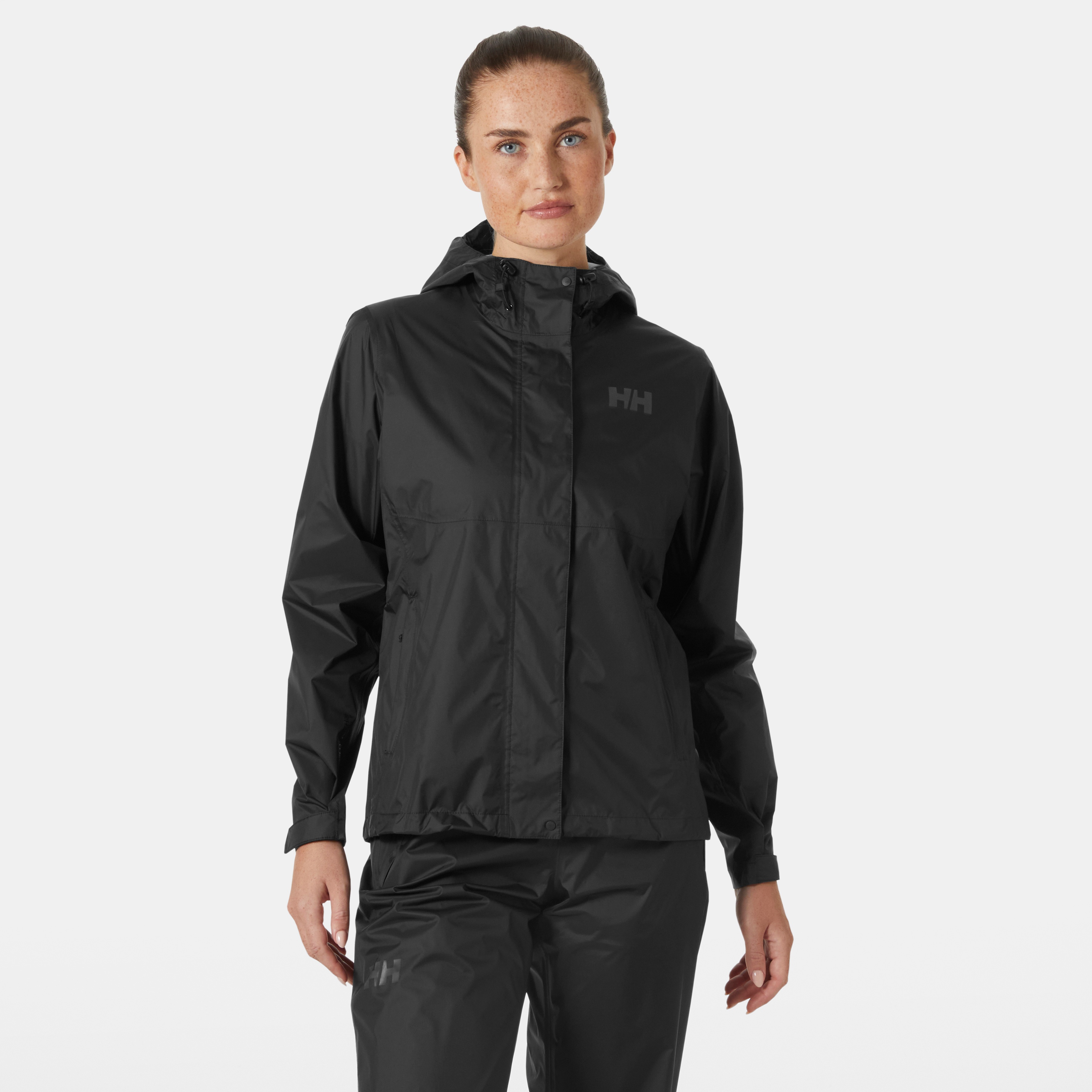 Funktionsjacke HELLY HANSEN "W LOKE JACKET", Damen, Gr. L, schwarz, Web, Obermaterial: 100% Polyamid, unifarben, Basic hüftlang, mit verstellbarem Klettverschluss, Jacken Funktionsjacke, wind- und wasserdicht, atmungsaktiv, mit verstellbarer... Image