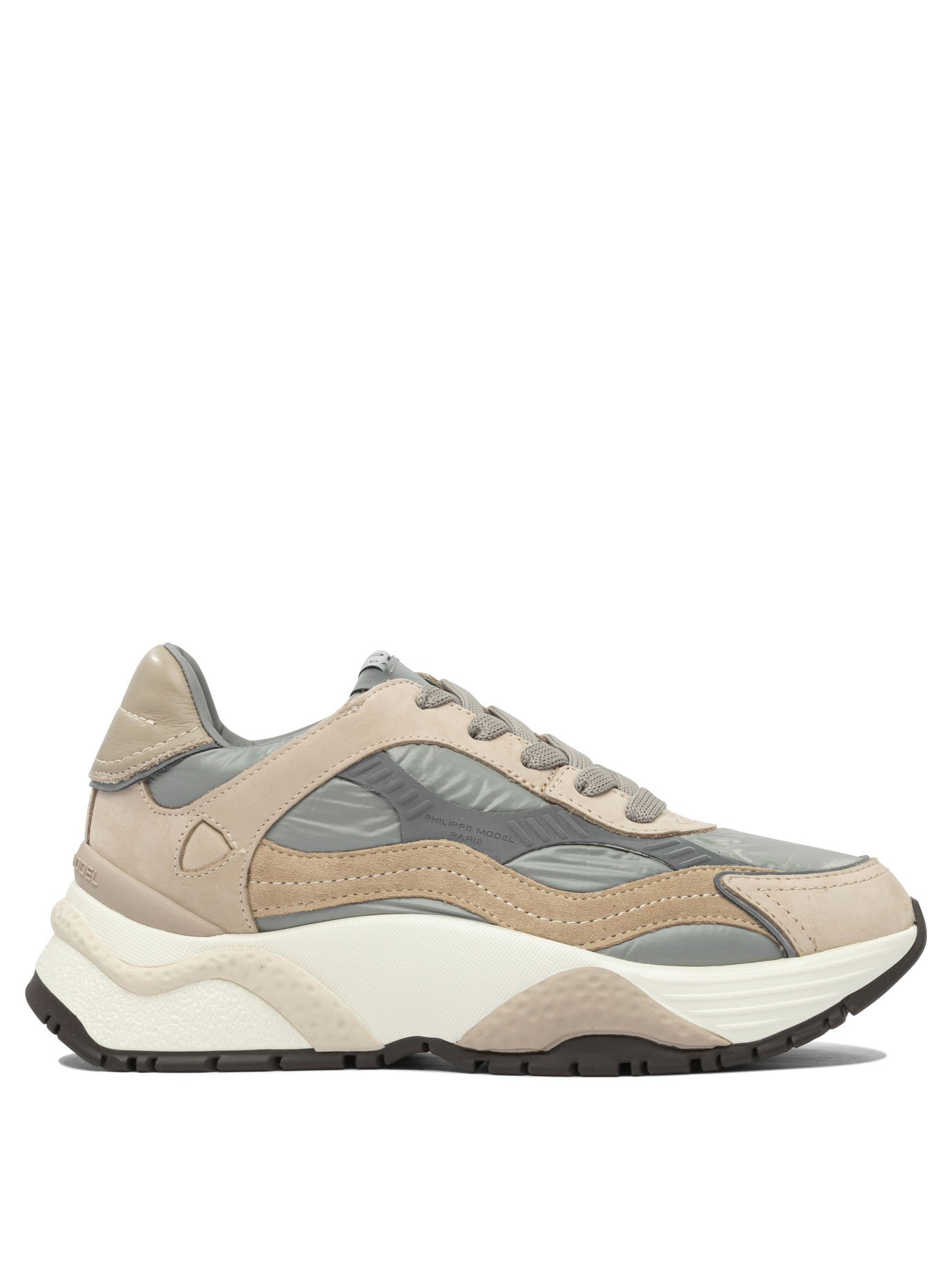 Beige Gummi-Sneaker US 39