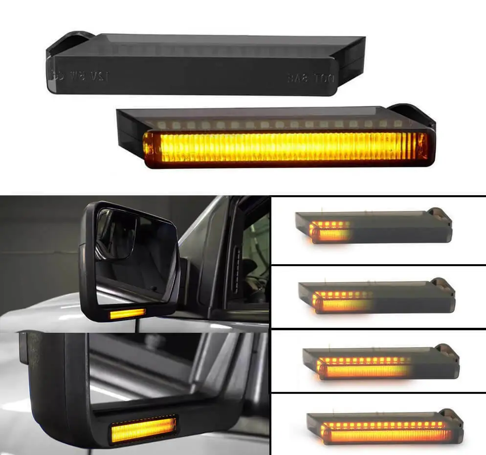 2 pz LED sotto il lato specchietto retrovisore indicatore di direzione per Ford F150 F-150 2004 2005 2006 2007 2008 2009 2010 2014-