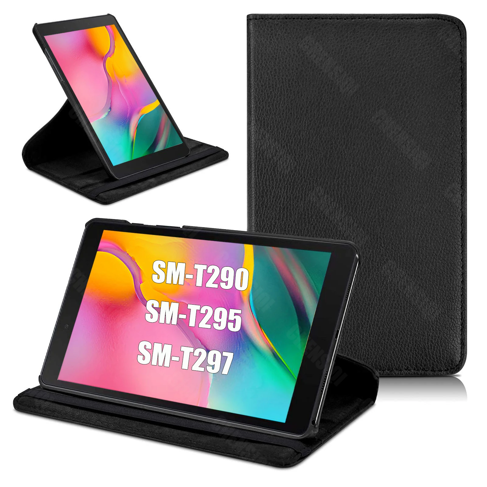 Fall für Samsung Galaxy Tab eine 8,0 360 (SM-T290/t295/t297) 8-Zoll-Schutzhülle mit ° drehbarer schlanker Ledertasche Image