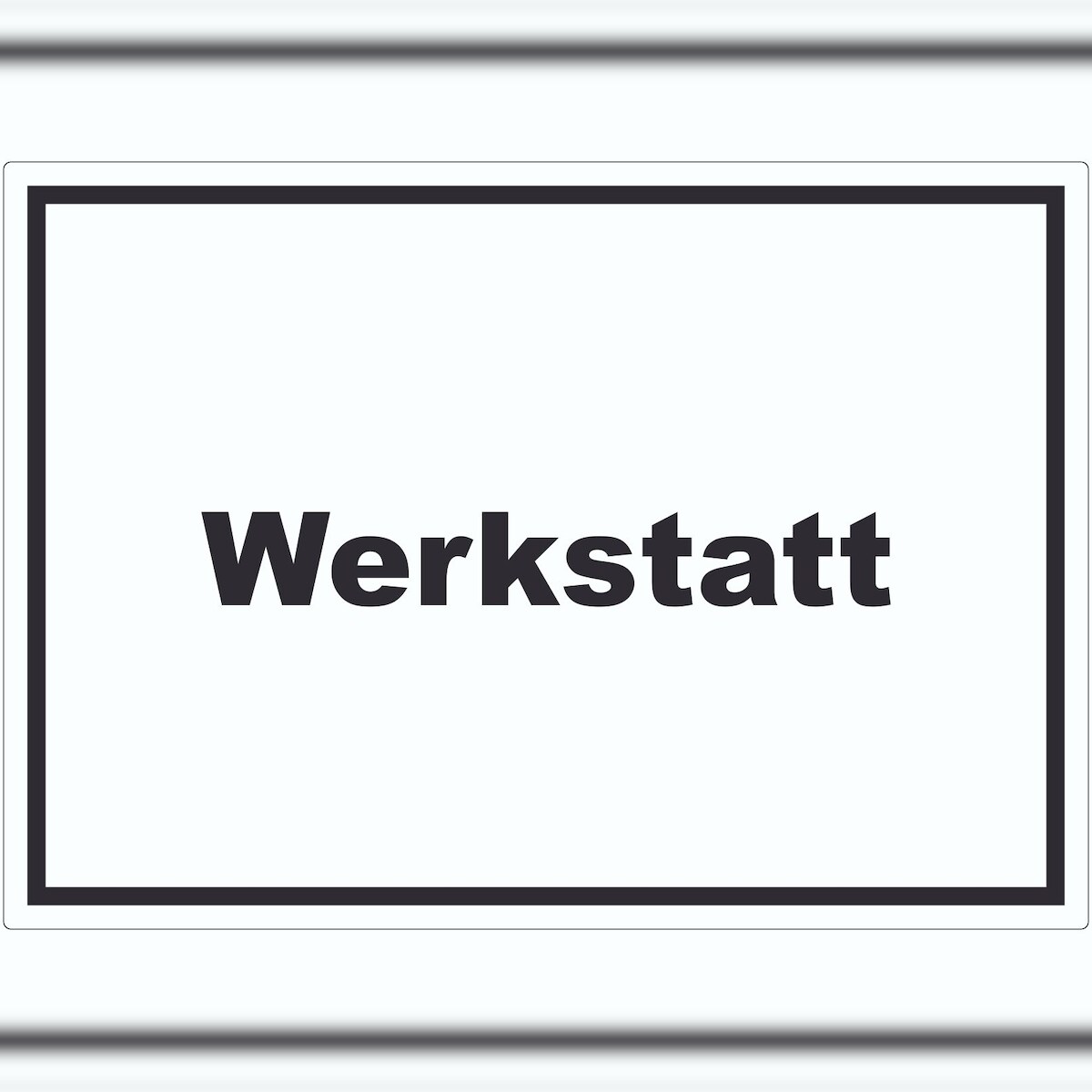 HB-Druck Werkstatt Aufkleber mit Text Handwerk Reparatur waagerecht A7 (74x105mm) Image