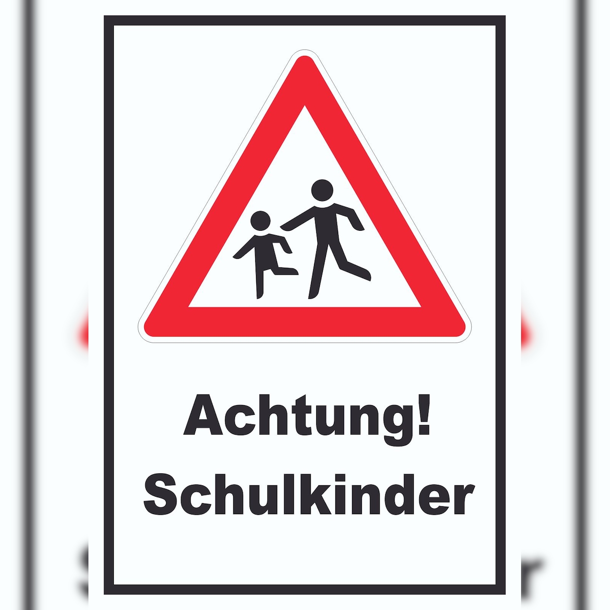 HB-Druck Achtung Schulkinder Schild A3 (297x420mm) Image
