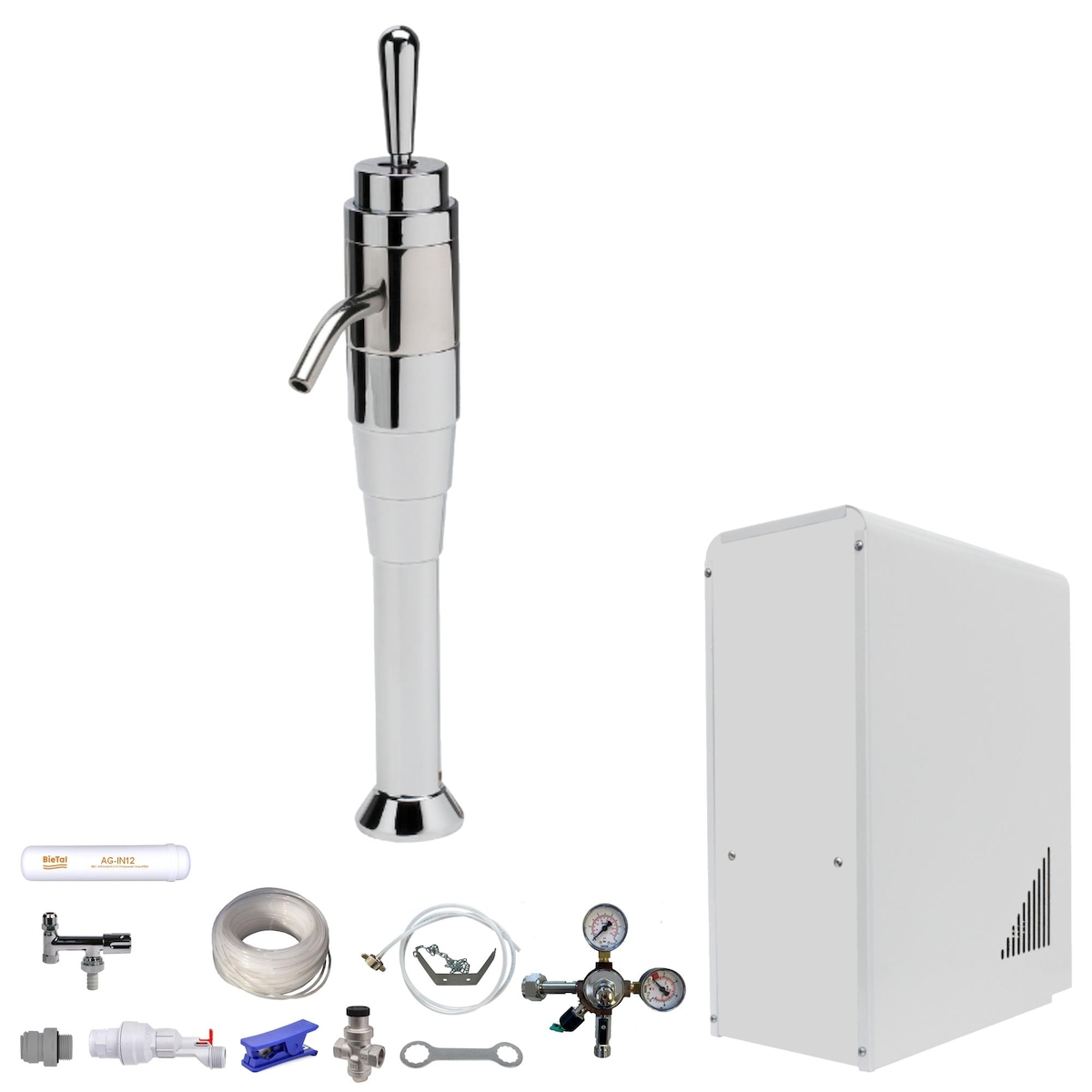 Sprudelwasser Tafelwasseranlage BieTal® BT-10U 3-ltg Schanksäule Joystick SET Image