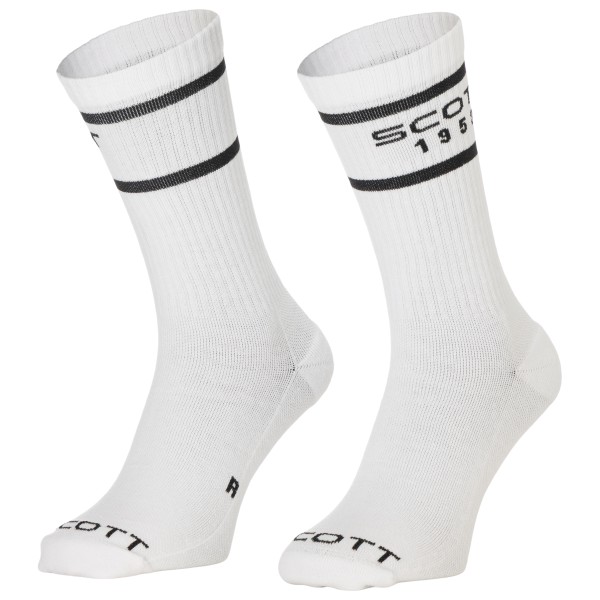 Scott - Retro Casual Crew 3-Pack - Radsocken 36-38 | EU 36-38 weiß/grau