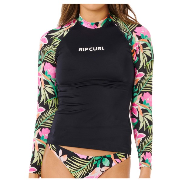 Rip Curl - Women's Molokai L/S Floral Insert - Lycra Gr L schwarz