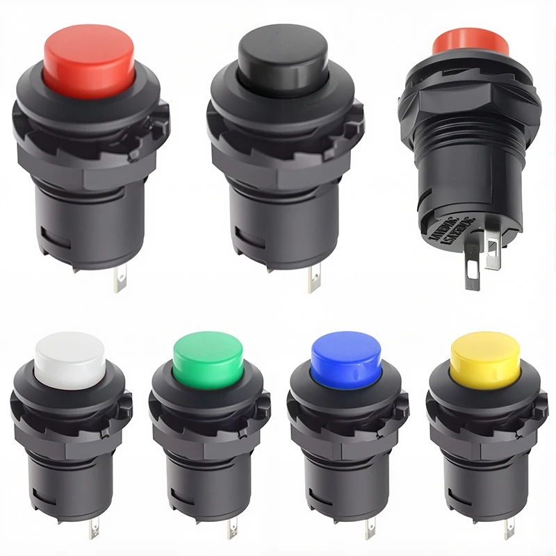 5/20PCS Self-Lock/Momentary Druckschalter DS228 DS428 12mm OFF-ON Druckschalter DS-228 DS-428 Image