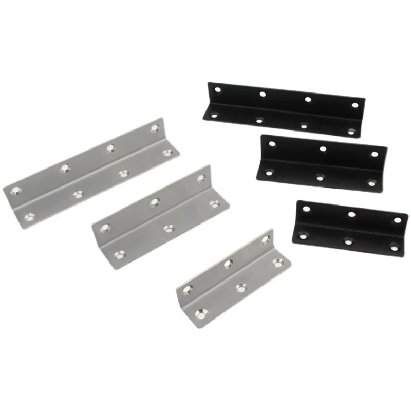 5Pcs Edelstahl Winkel Code 90 Grad Rechts Fixer Winkel Blatt L-Förmigen Halterung Dreieckigen Eisen Laminat Möbel stecker