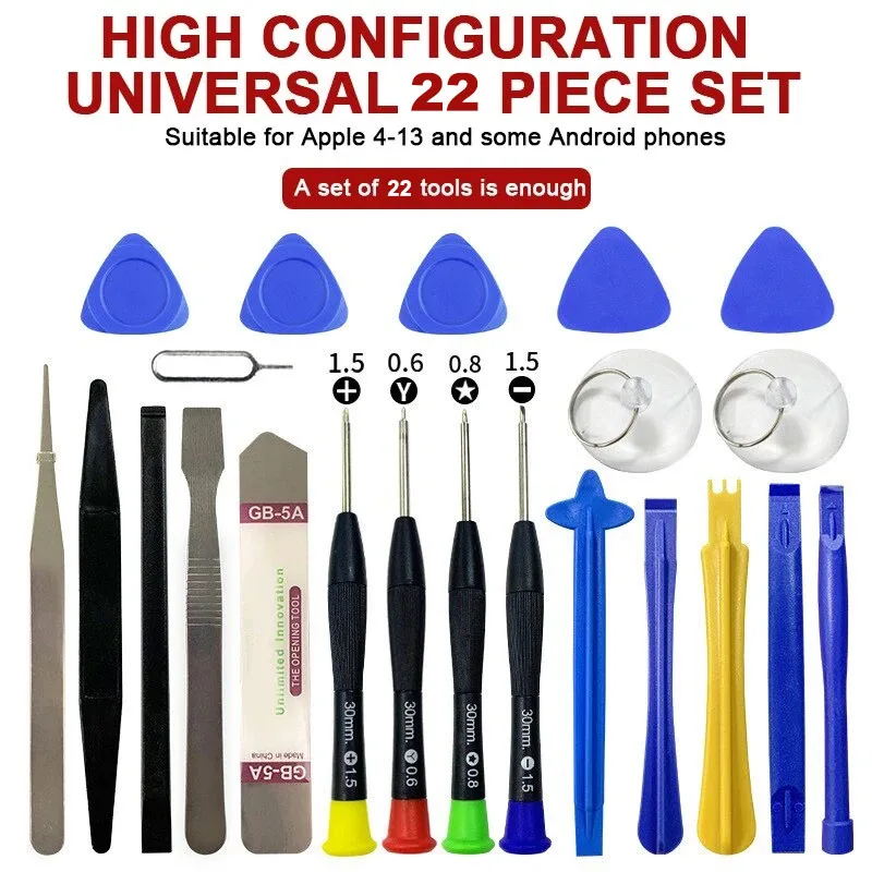 22 en 1 outils de réparation de téléphone portable jeu de tournevis d