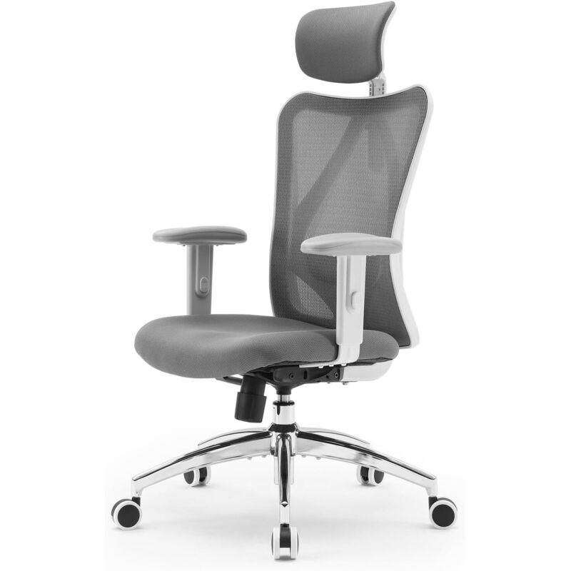 Sihoo Sedia Da Ufficio, Sedia Computer Ufficio Ergonomica Con Poggiatesta E Supporto Lombare Regolabili, Sedia Girevole Alta Direzionale (nero)